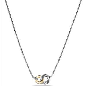 David Yurman Belmont Link Necklace with Gold
